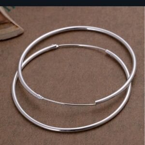 925 Sterling Silver Hoop Earrings
